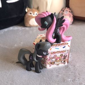 My little pony mlp hasbro Mattel Fluttershy & Octavia Melody figurine plastic 2